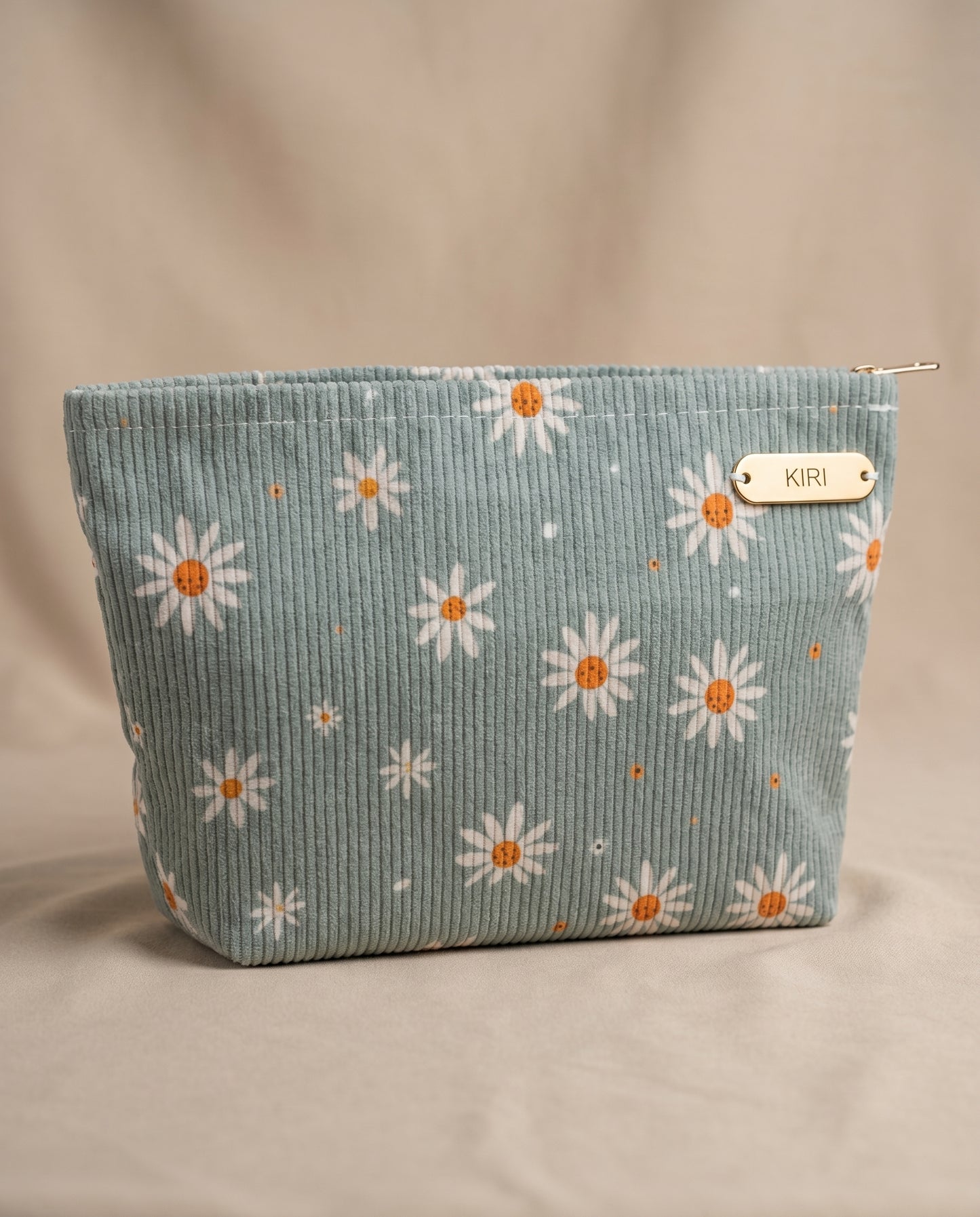 Cosmetiquera verde floral - KIRI