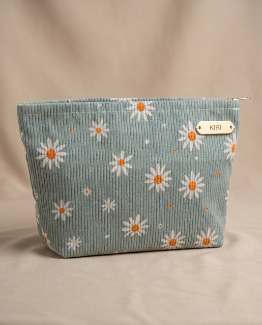Cosmetiquera verde floral - KIRI