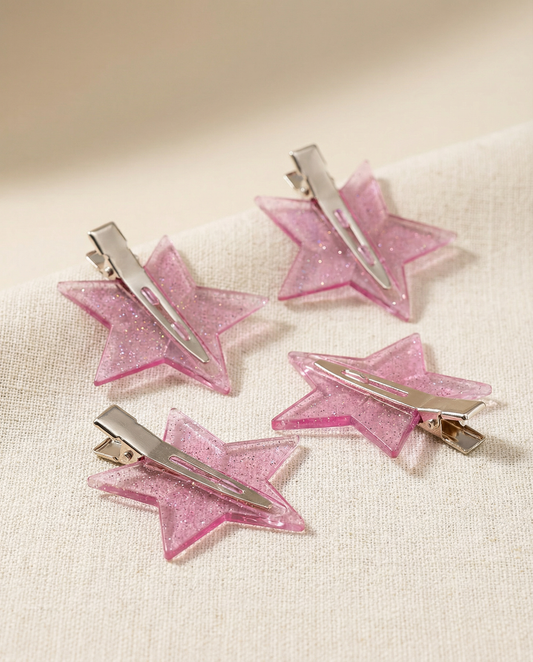 Pinzas estrella para maquillaje