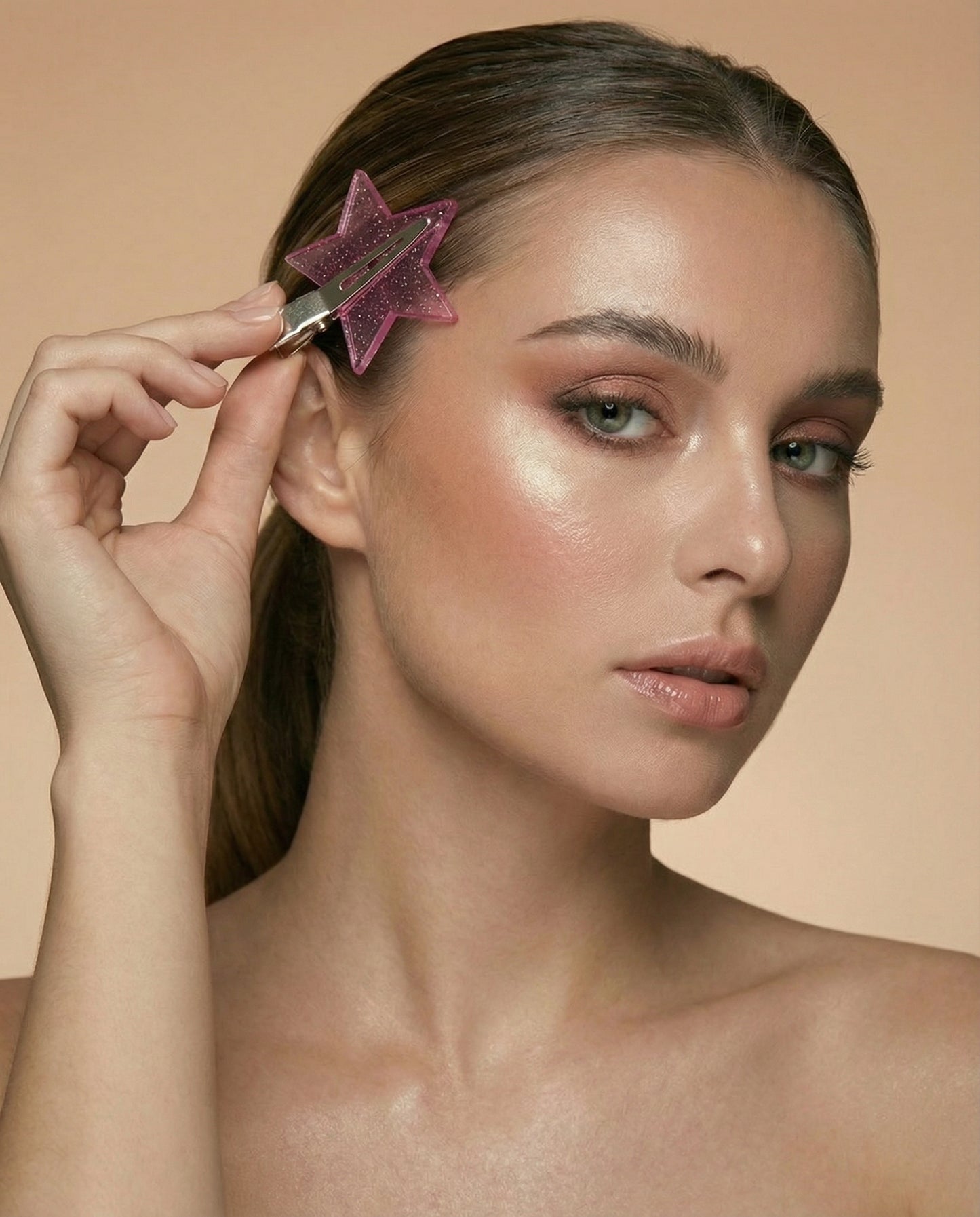 Pinzas estrella para maquillaje