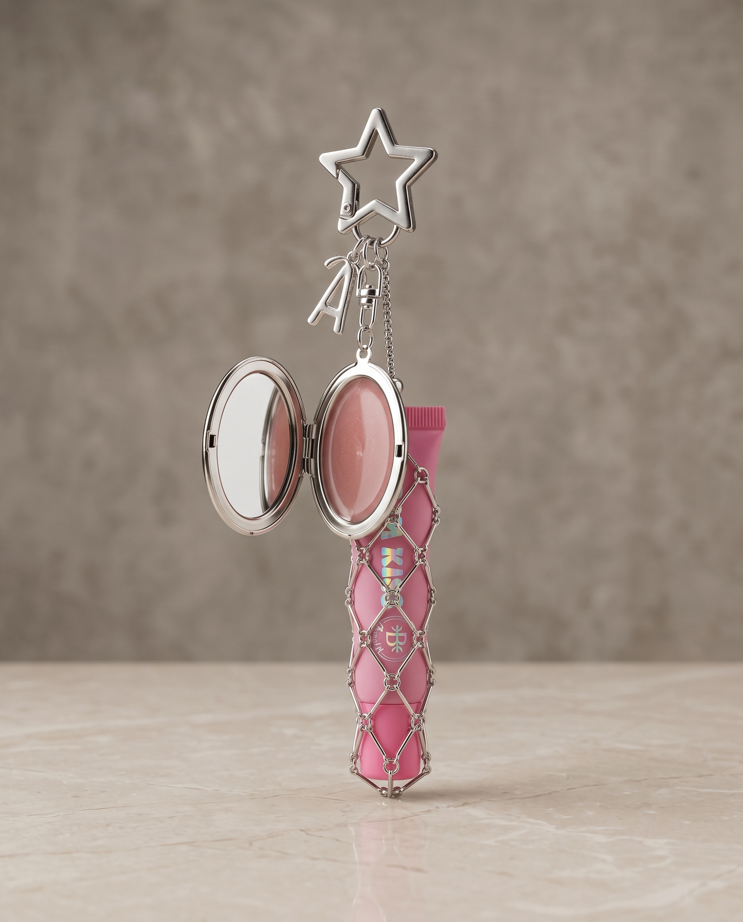 Llavero para labial con Espejo
